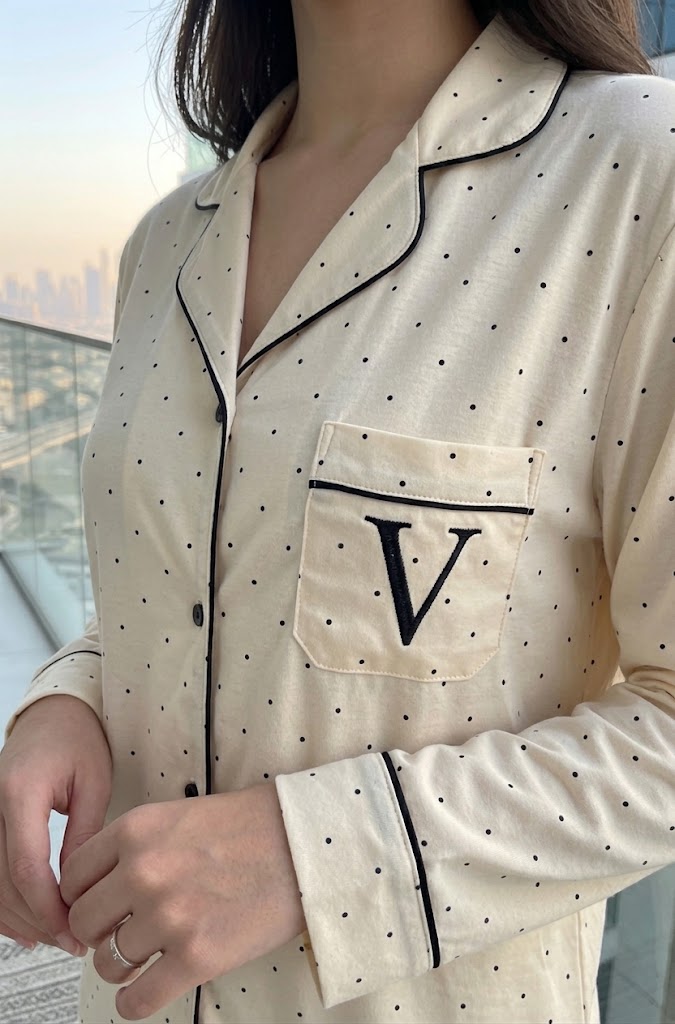 Victoria's Secret Dotted Satin Pajama
