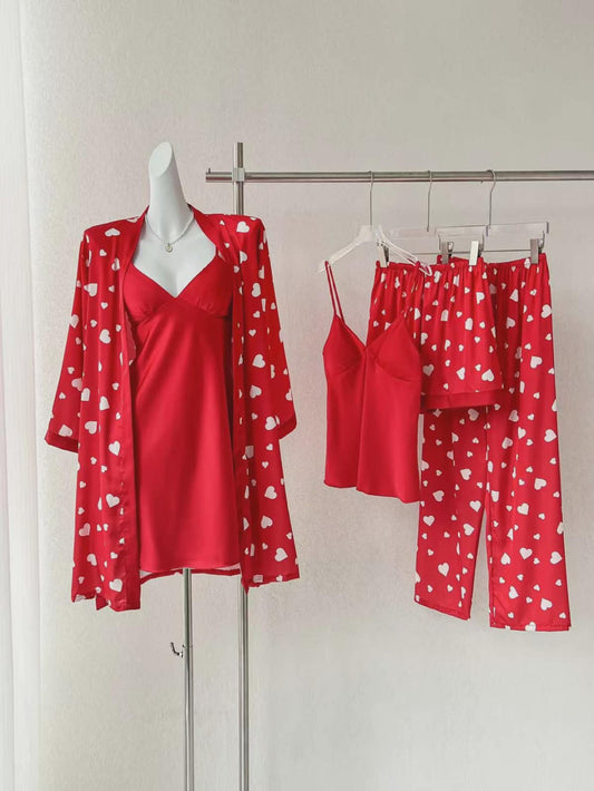 Chic Lumi 5-Piece Heart Pajamas