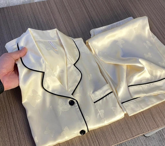 Victoria’s Butterfly Silk Pajamas