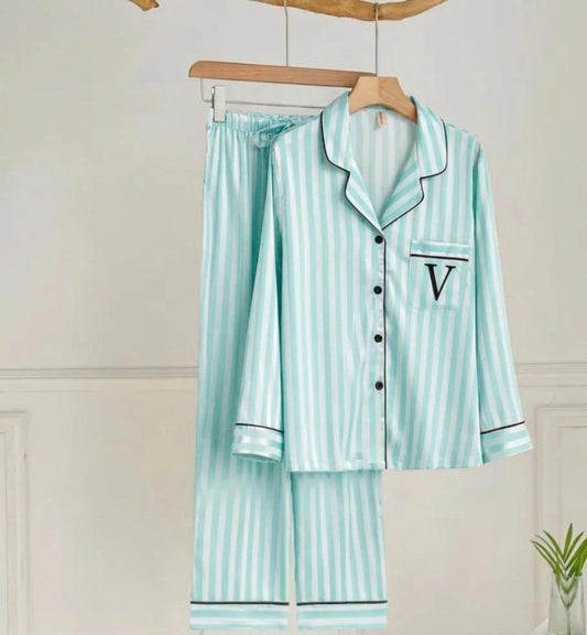 Victoria’s Sky Striped Pajamas
