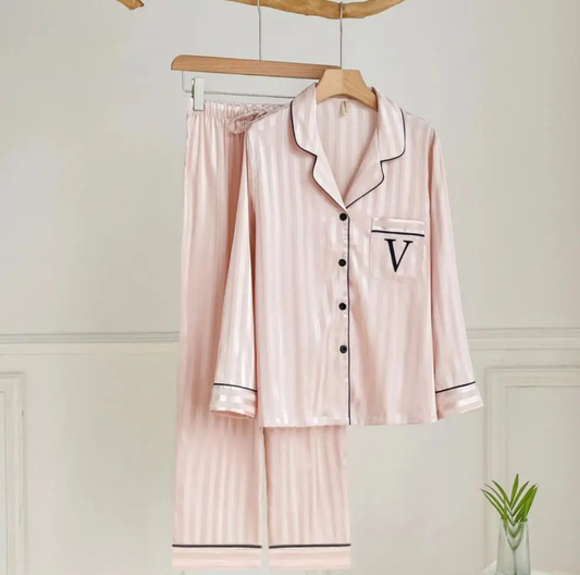 Victoria’s Peach Stripe Pajamas