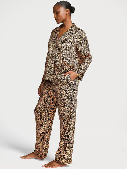 Signature Satin Long Pajama Set