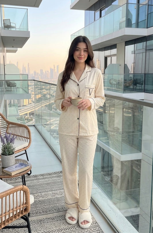 Victoria's Secret Dotted Satin Pajama